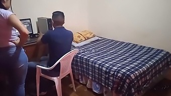 Stepmom Interrupts Video Game Session: Secretive Stepsister And I Engage In Steamy Encounter, Risking Exposure